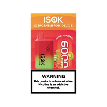 ISOK ISBAR 6000 одноразовый POD Strawberry Kiwi - Клубника Киви 20мг.